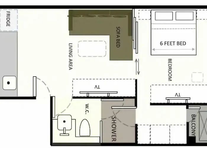Appartement - Sukhumvit Soi 5 Bts Nana- Size 47m2 *